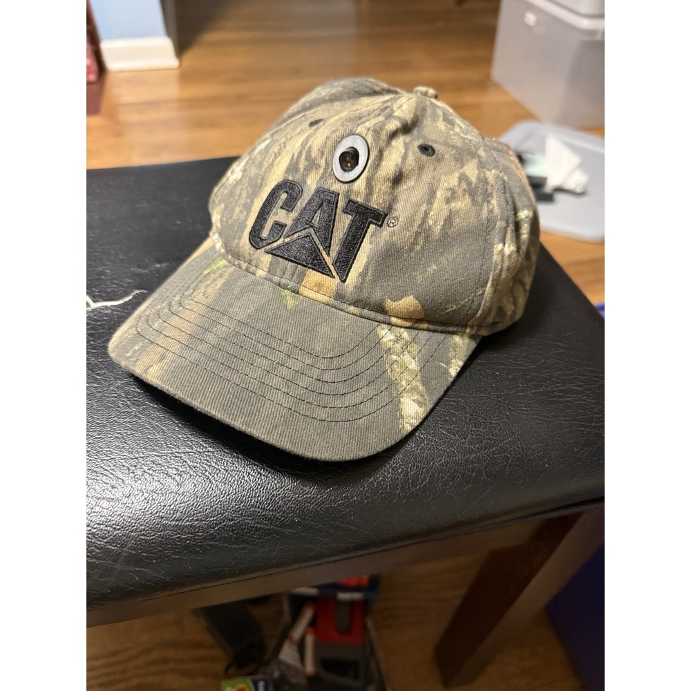 CAT Headlight Hat Camouflage Camo Adjustable Cap Light‎ H005